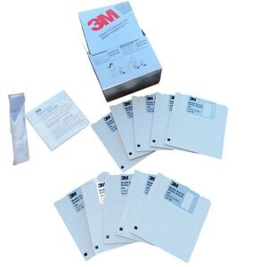 3M Double Density 5.25" Diskettes Set of 10 Vintage